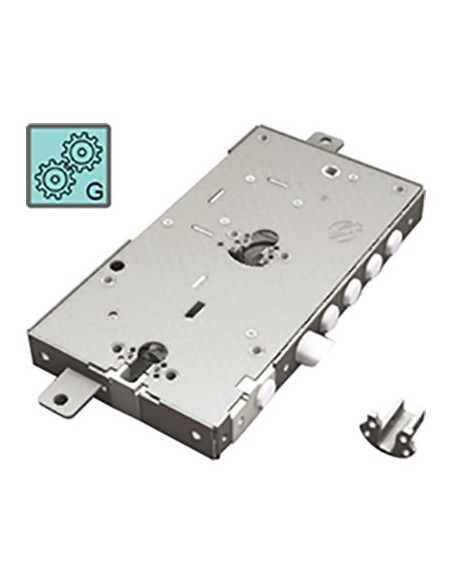 SERRATURA METALLO APPLICARE 2681 SECUREMME DOPPIO F.SAG M3 TRIPL+SCR IP.MM 28 E.MM 63 DX/SX