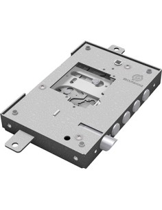 SERRATURA METALLO APPLICARE NUDA 2500 SECUREMME S/CUORE TRIPL+SCR IP.MM 28 E.MM 63 DX