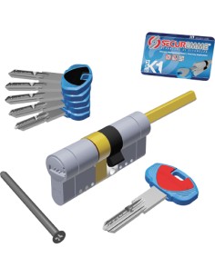 CILINDRO SAGOMATO EVO K1 3100-Q POMOLO SECUREMME OTT.NICH.SATIN CHIAVI 5 MM 60 30+30