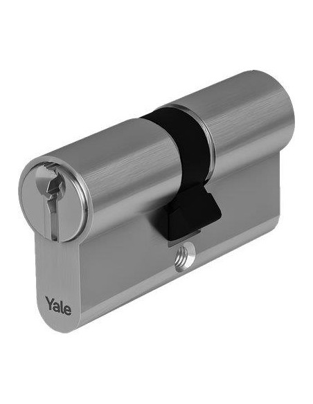 CILINDRO SAGOMATO Y500 YALE OTTONE NICHELATO CHIAVI 3 CAMMA DIN MM 57 27+30