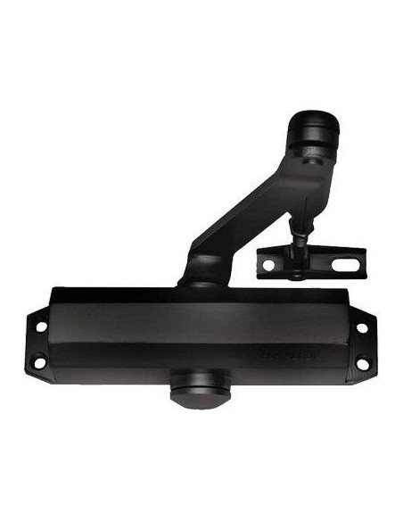 CHIUDIPORTA OLEODINAMICO DC110 ASSA ABLOY VERN NERO FORZA 2/4 + FERMO