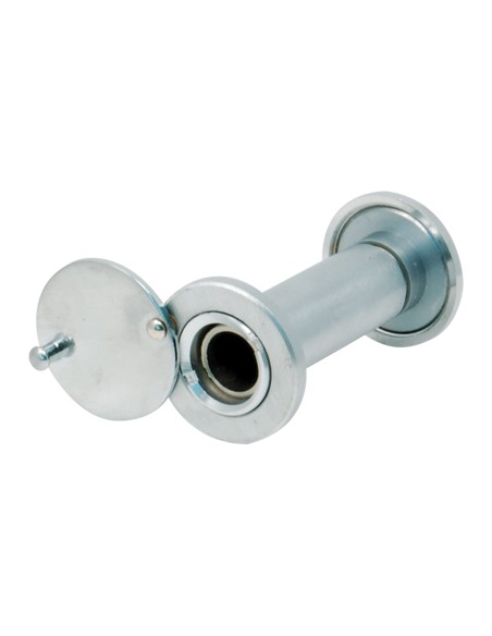SPIONCINO GRANDANGOLO PORTE POTENT FINITURA CROMO SATINATO F.MM 14 L.MM 50/82