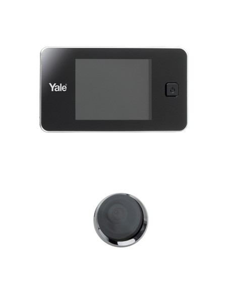 SPIONCINO ELETTRONICO YALE ARGENTO CON SCHERMO LCD 3,2" MM. 38-110