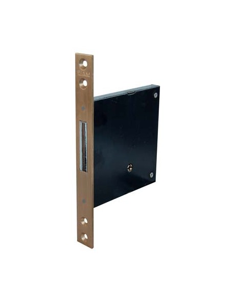 SERRATURA METALLO INFILARE 1301 FIAM B.Q OTTONE SAT F.MM 22 C.SPILLO M4 E.MM 70