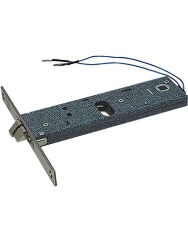 SERRATURA METALLO INFILARE ELETTRICA 899 OMEC B.Q NICH F.MM 16 F.OVALE+SCR H.MM 44 E.MM 80