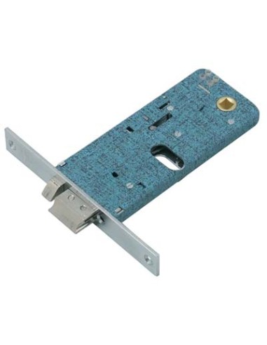 SERRATURA METALLO INFILARE ELETTRICA 388 OMEC B.Q NICH F.MM 16 F.OVALE M1+SCR H.MM 64 E.MM 60