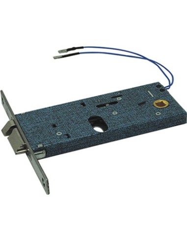SERRATURA METALLO INFILARE ELETTRICA 888 OMEC B.Q NICH F.MM 16 F.OVALE M1+SCR H.MM 64 E.MM 80