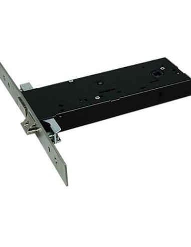 SERRATURA METALLO INFILARE 5970 OMEC B.Q INOX F.MM 25 DM M4 TRIPL+SCR H.MM 64 E.MM 90