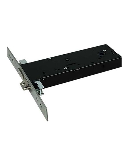 SERRATURA METALLO INFILARE 5970 OMEC B.Q INOX F.MM 25 DM M4 TRIPL+SCR H.MM 64 E.MM 90