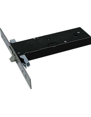 SERRATURA METALLO INFILARE 5980 OMEC B.Q INOX F.MM 25 DM M4 TRIPL+SCR H.MM 57 E.MM 90