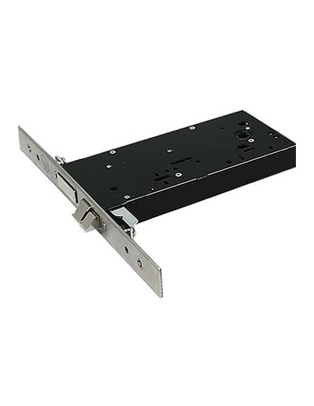 SERRATURA METALLO INFILARE ELETTRICA 5968 OMEC B.Q INOX F.MM 25 DM M4 TRIPL+SCR H.MM 82,5 E.MM 90