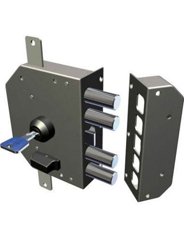 SERRATURA LEGNO APPLICARE 3250 K55/34 CR C.EUROPEO M4 TRIPL+SCR E.MM 60 DX