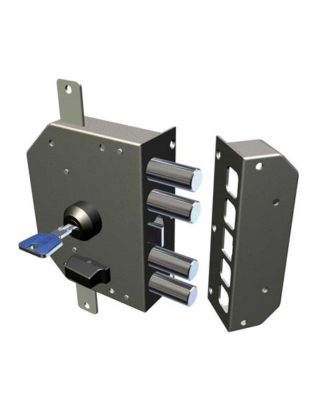 SERRATURA LEGNO APPLICARE 3250 K55/34 CR C.EUROPEO M4 TRIPL+SCR E.MM 60 DX