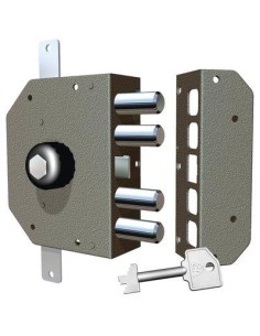 SERRATURA LEGNO APPLICARE 3250P CR C.POMPA M4+POMOLO TRIPL+SCR E.MM 60 DX