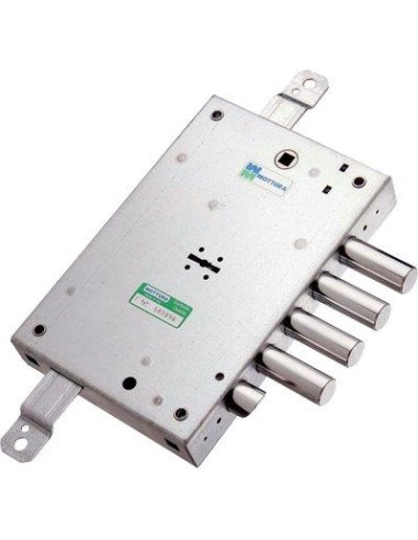 SERRATURA METALLO APPLICARE 52571ML MOTTURA DM M4 TRIPL+SCR IP.MM 28 E.MM 63 DX/SX SP.MM 10
