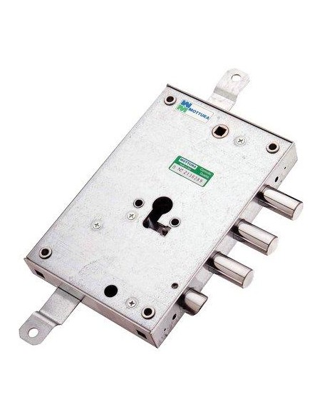 SERRATURA METALLO APPLICARE 85571AN MOTTURA F.SAGOM M2 TRIPL+SCR IP.MM 37 E.MM 63 SX SP.MM 10