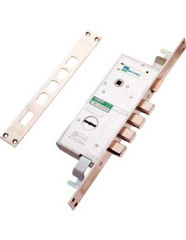 SERRATURA METALLO INFILARE 72140 MOTTURA DM M2 TRIPL+SCR IP.MM 28 E.MM 47 DX/SX