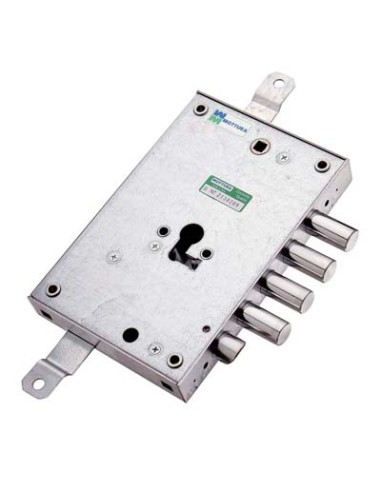 SERRATURA METALLO APPLICARE 85571 MOTTURA F.SAGOM M2 TRIPL+SCR IP.MM 28 E.MM 63 SX