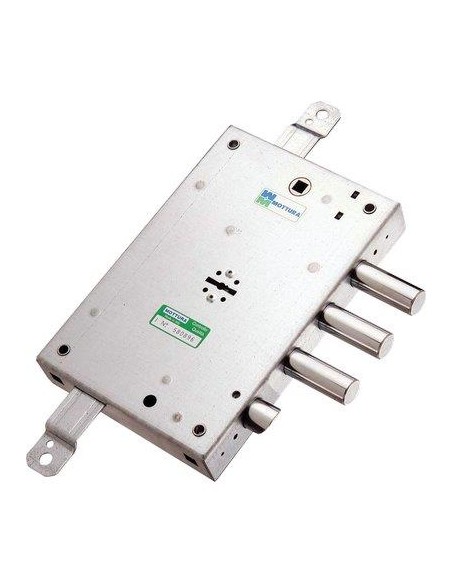 SERRATURA METALLO APPLICARE 52571 MOTTURA DM M4 TRIPL+SCR IP.MM 37 E.MM 60 SX