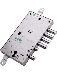 SERRATURA METALLO APPLICARE 54597 MOTTURA DM+F.SAGOM M4 TRIPL+SCR IP.MM 28 E.MM 63 DX