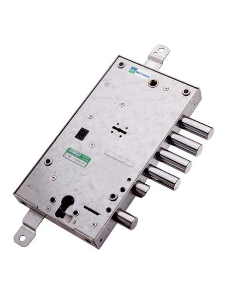 SERRATURA METALLO APPLICARE 54597 MOTTURA DM+F.SAGOM M4 TRIPL+SCR IP.MM 28 E.MM 63 DX