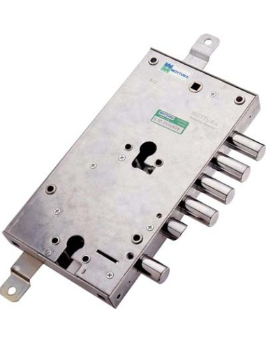 SERRATURA METALLO APPLICARE 85595 MOTTURA DOPPIO F.SAGOM M2 TRIPL+SCR IP.MM 28 E.MM 63 SX