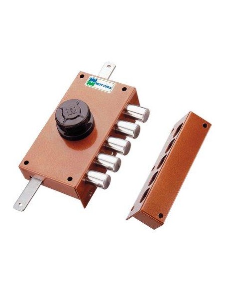 SERRATURA LEGNO APPLICARE 30427 MOTTURA C.POMPA M2 +POMOLO E.MM 30 DX