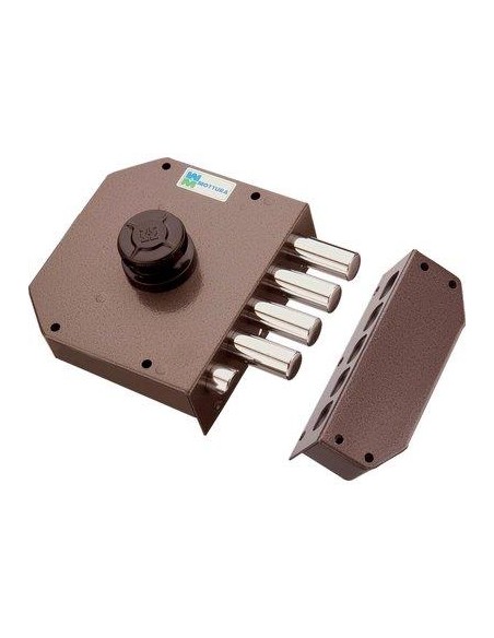 SERRATURA LEGNO APPLICARE 30611 MOTTURA C.POMPA M4+SCR +POMOLO E.MM 63 SX