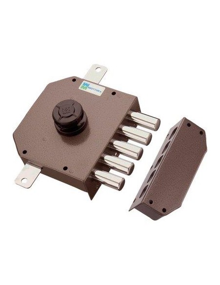 SERRATURA LEGNO APPLICARE 30621 MOTTURA C.POMPA M4 TRIPL + POMOLO E.MM 63 DX