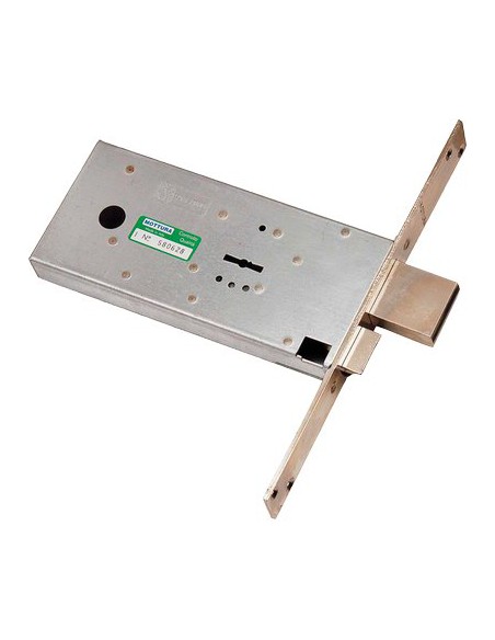 SERRATURA METALLO INFILARE 41812 MOTTURA B.Q ZINC F.MM 25 DM M4+SCR H.MM 82 E.MM 70