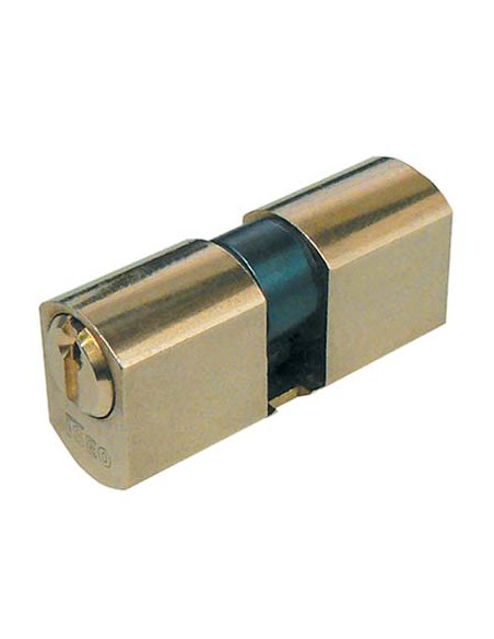 CILINDRO TONDO SFACCETTATO 8420 ISEO OTTONE CHIAVI 3 D.MM 26 L.MM 56 28+28