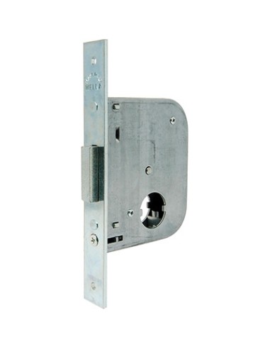SERRATURA CANCELLO INFILARE 071450 WELKA B.Q ZINC F.MM 22 F.TONDO M2 E.MM 45 C.MM 28