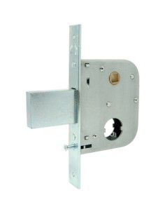 SERRATURA CANCELLO INFILARE 075450 WELKA B.Q ZINC F.MM 22 M1,5+SCR+Q8 E.MM 45 C.MM 58