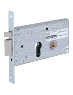 SERRATURA METALLO INFILARE ELETTRICA 302 WELKA B.Q ZINC F.MM 16 F.SA+SCR+F H.MM 78 E.MM 60 DX/SX
