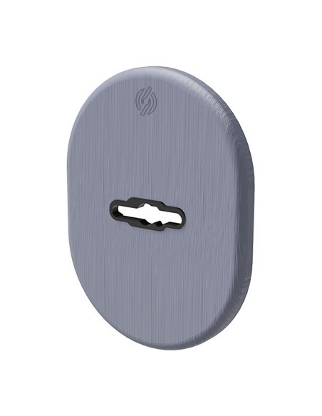 MOSTRINA PORTA BLINDATA 4301 SECUREMME DM OTTONE CROMO SATINATO MM 82X62