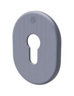 MOSTRINA PORTA BLINDATA 4302 SECUREMME F.SAGOM OTTONE CROMO SATINATO MM 62X82