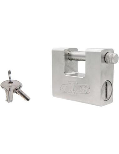 LUCCHETTO ANTISCASSO SSU-84UK ILSA ACCIAIO CARBONITRURATO CROMATO CHIAVI 3 MM 84 KA1