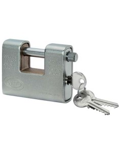 LUCCHETTO ANTISCASSO CORAZZATO YALE/CORBIN OTTONE ACCIAIO CROMATO CHIAVI 2 MM 91