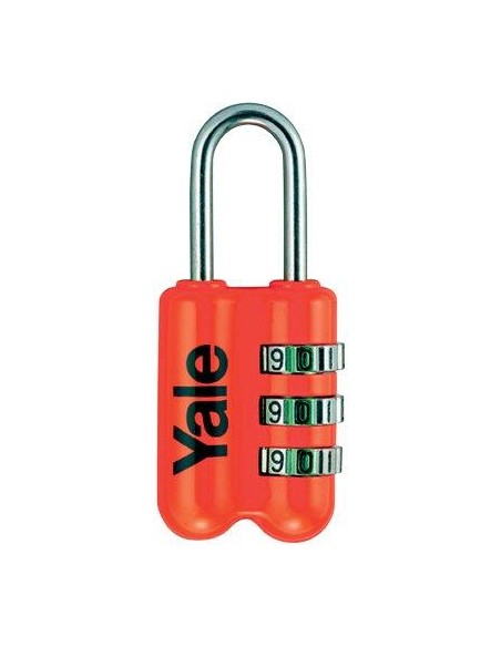 LUCCHETTO A COMBINAZIONE YP2 YALE ACCIAIO VERNICIATO ARCO CROMATO MM 23