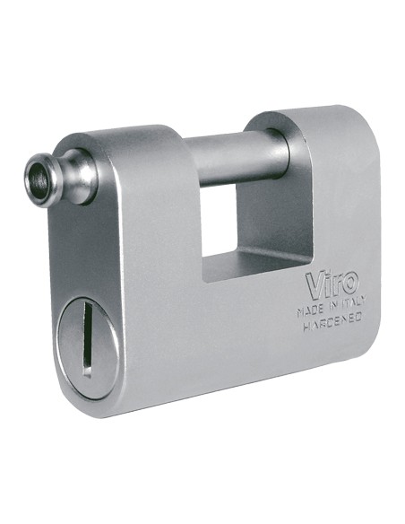 LUCCHETTO ANTISCASSO MONOLITH VIRO ACCIAIO CARBONITRURATO CHIAVI 2 MM 87