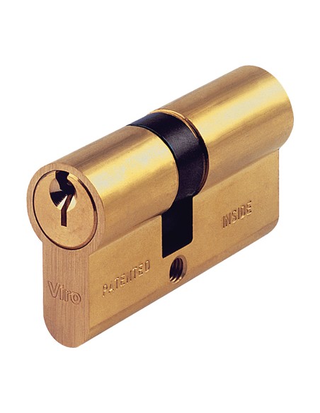 CILINDRO SAGOMATO 700 VIRO OTTONE CHIAVI 3 CAMMA DIN MM 80 27+53