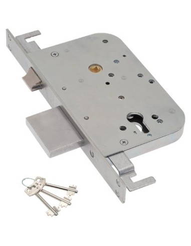 SERRATURA METALLO INFILARE 600/Y SAB B.Q ZINC F.MM 25 F/SAG M3 TRIP+SCR E.MM 60