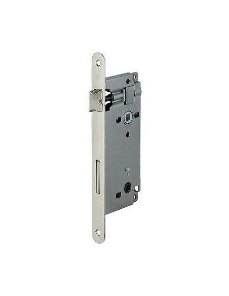 SERRATURA PATENT B.TONDO CROMO OPACO 595 AGB DOPPIO Q. I.MM 90 F.MM 22 E.MM 50