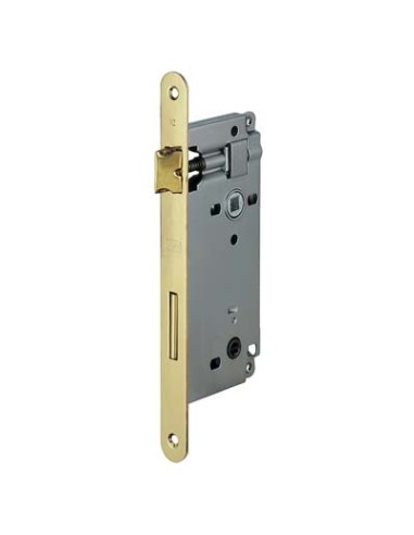 SERRATURA PATENT B.TONDO OTTONATO 595 AGB DOPPIO Q. I.MM 90 F.MM 22 E.MM 50