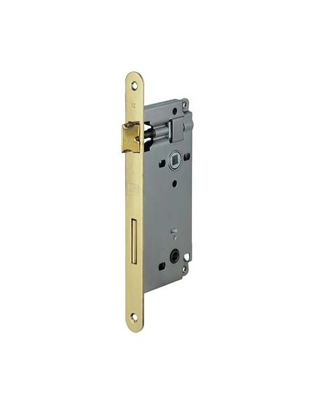 SERRATURA PATENT B.TONDO OTTONATO 595 AGB DOPPIO Q. I.MM 90 F.MM 22 E.MM 50