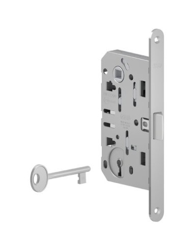 SERRATURA PATENT B.TONDO CROMO OPACO MEDIANA AGB I.MM 90 F.MM 18 E.MM 50