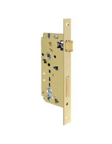 SERRATURA LEGNO INFILARE 80852 AGB B.Q OTTONATO F.MM 22 F.SAGOM M2+SCR+Q8 E.MM 45