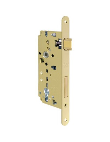 SERRATURA LEGNO INFILARE 80851 AGB B.T OTTONATO F.MM 22 F.SAGOM M2+SCR+Q8 E.MM 35