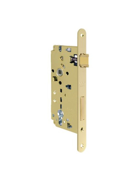 SERRATURA LEGNO INFILARE 80851 AGB B.T OTTONATO F.MM 22 F.SAGOM M2+SCR+Q8 E.MM 40