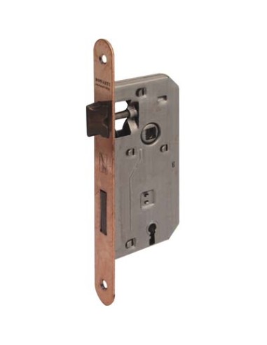 SERRATURA PATENT B.TONDO BRONZATO 042T BONAITI I.MM 70 F.MM 22 E.MM 35